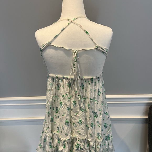 ASOS design summer dress, white with flowers, 100% viscose, size US 2, new - Picture 2 of 6